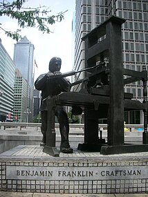 Benjamin Franklin - Craftsman (1981), Philadelphia, PA.
