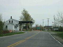 Route 209 south end at the Canada-US Border.