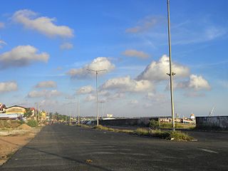 Port Road as seen from Tangasseri Fishing Harbour