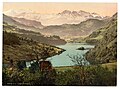 Blick über den See nach Süden auf einer Postkarte aus der Zeit von 1890 bis 1900