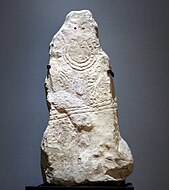 Der Menhir von Schafstädt im Landesmuseum für Vorgeschichte in Halle (Saale)