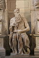 Julius II commissioned Michelangelo's Moses (1513–1515) for his tomb