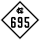 North Carolina Highway 695 marker