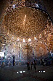 The Sheikh Lotfollah Mosque in Isfahan, Iran