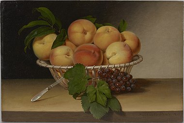Still Life: Basket of Peaches, 1816