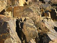 Petroglyphen der archäologischen Landschaft von Tamagaly