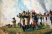 Napoleon and several of his Marshals at Borodino