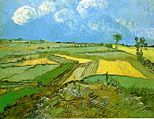Vincent van Gogh, Wheat Fields at Auvers Under Clouded Sky (1890).