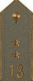 Collar patch (13 = Dalarna Regiment)