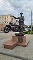 A monument in Gomel commemorating the centennial anniversary of the Belarusian police.