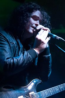 Vincent Cavanagh playing live with Anathema in 2012.