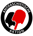 Toilet brush symbol adopted for the Hamburg protests of the German Antifa, 2014