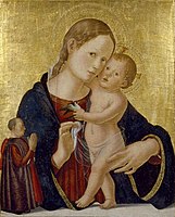 Antoniazzo Romano, Virgin and Child with donor portrait, c. 1480