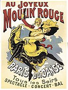 Advertising poster of the Moulin Rouge by Alfred Choubrac, 1896