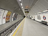 New southbound platform of the Northern line