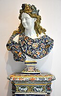 Matching bust of Apollo (stand cut off)