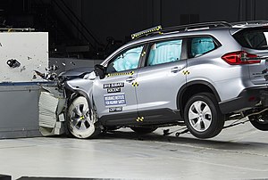 IIHS Crash test of a 2019 Subaru Ascent