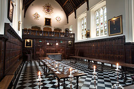 Christ's College Cambridge, Dining Hall, Back