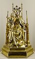 Reliquary of the Holy Umbilical Cord : Virgin and Child, gilded silver, France (Paris ?), 1407