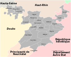 Mont-Terrible and its arrondissements