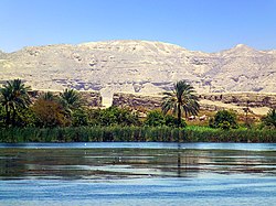 View of the site of Nekheb (modern Elkab)