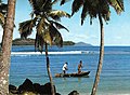 Fishermen pirogue Seychelles