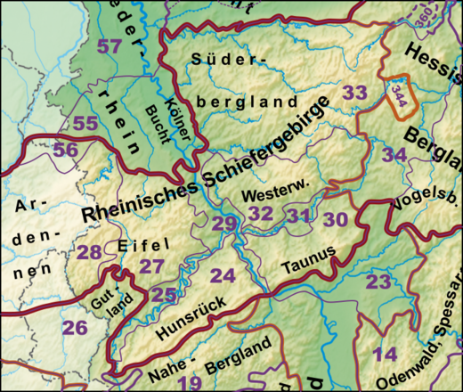 Rheinisches Schiefergebirge (Deutschland)