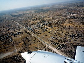 Luftaufnahme von Tsumkwe