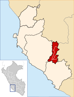 Location of Palpa in the Ica Region