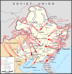 Soviet gains in North East Asia, August 1945