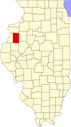 Karte von Warren County innerhalb von Illinois