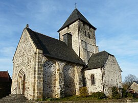 The church in Saint-Cyr-les-Champagnes