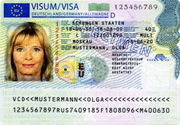 Schengen visa (German version)