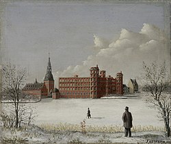 Ruins of Frederiksborg by J. Andersen, 1860