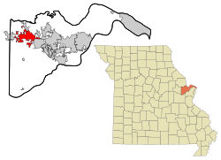 Location of Wentzville