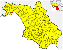 Vietri sul Mare within the province of Salerno