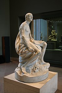 Voltaire nude (The Louvre, 1777)