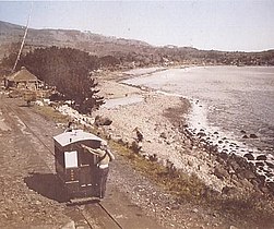 Zusō Handcar Tramway in Yugawara, Japan, 1895–1924.