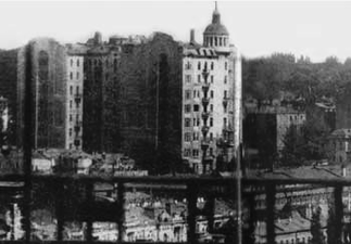 The Ginsburg skyscraper in Kyiv (1910–1912) by Adolf Minkus and Fyodor Troupianskyi, Europe's tallest building by roof height before 1925.