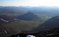 Highlands with well developed valleys above 500 m.a.s.l. at the Abisko Alps, Lappland