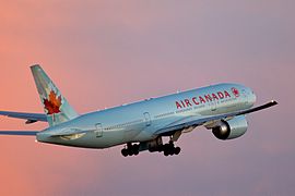 Air Canada Boeing 777 in Toronto.