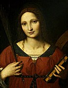 Bernardino Luini - Painting of Catherine of Alexandria, (National Art Museum of Azerbaijan)