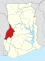 Location of Bono Region in Ghana