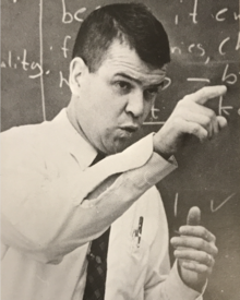 A black and white photo of Carl Croneberg