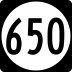 State Route 650 marker