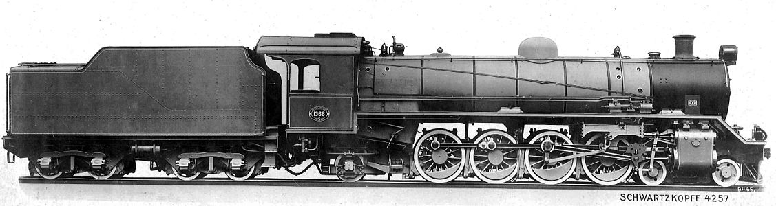 No. 1366, as delivered with Type MS tender, c. 1928