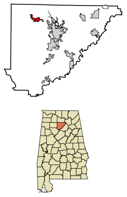 Location of West Point in Cullman County, Alabama