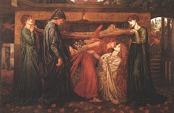 Dante Gabriel Rossetti Dante's Dream 1871