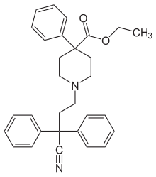 Skeletal formula of diphenoxylate