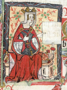 A depiction of Matilda in a medieval manuscript
